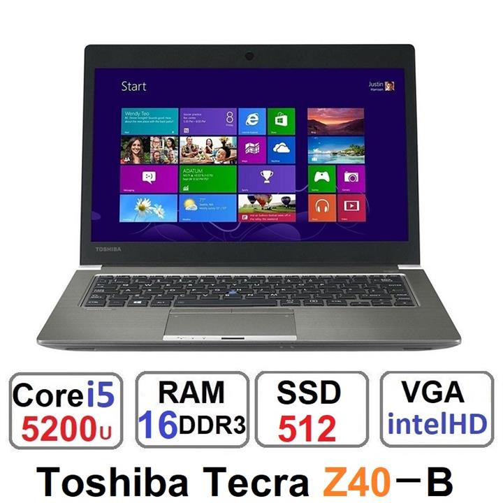 لپتاپ توشیبا مدل Tecra Z40 با پردازنده i5 TOSHIBA Tecra Z40 Core i5 8GB 500GB Intel